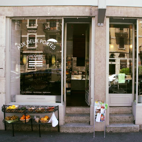 Restaurant Delicatessen vegan Genève : Aux Deux Portes